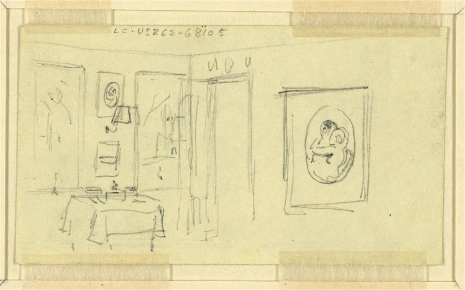 Room interior in Abraham Lincoln's home, Springfield, Illinois LCCN2004660406