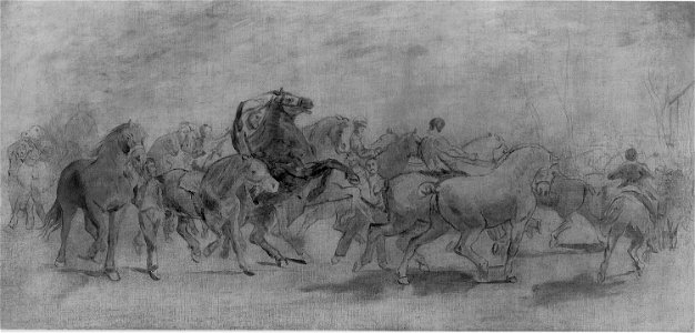 Rosa Bonheur - Study for The Horse Fair - 1977.3 - Art Institute of Chicago