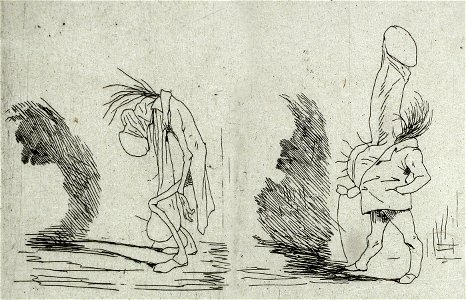 Rops, The Right to Rest, The Right to Work (no date) etching (ca. 7.94 x 10.6 cm) Los Angeles County Museum of Art