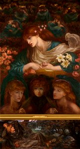 Dante Gabriel Rossetti The Blessed Damozel. Free illustration for personal and commercial use.