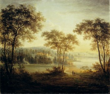 Rosendals slott från öster (Jeanna Elisabeth Åkerman) - Nationalmuseum - 113374