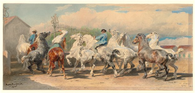 Rosa Bonheur - Return from the Horse Fair - 2008.410 - Cleveland Museum of Art