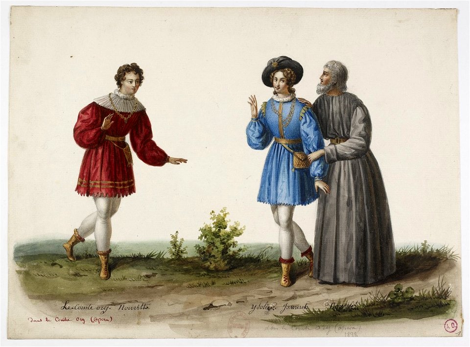 Rossini - Le comte Ory - Eugène Du Faget - Paris 1828 - 1. Le comte Ory, Nourrit, Isolier, Jawureck, Nourrit