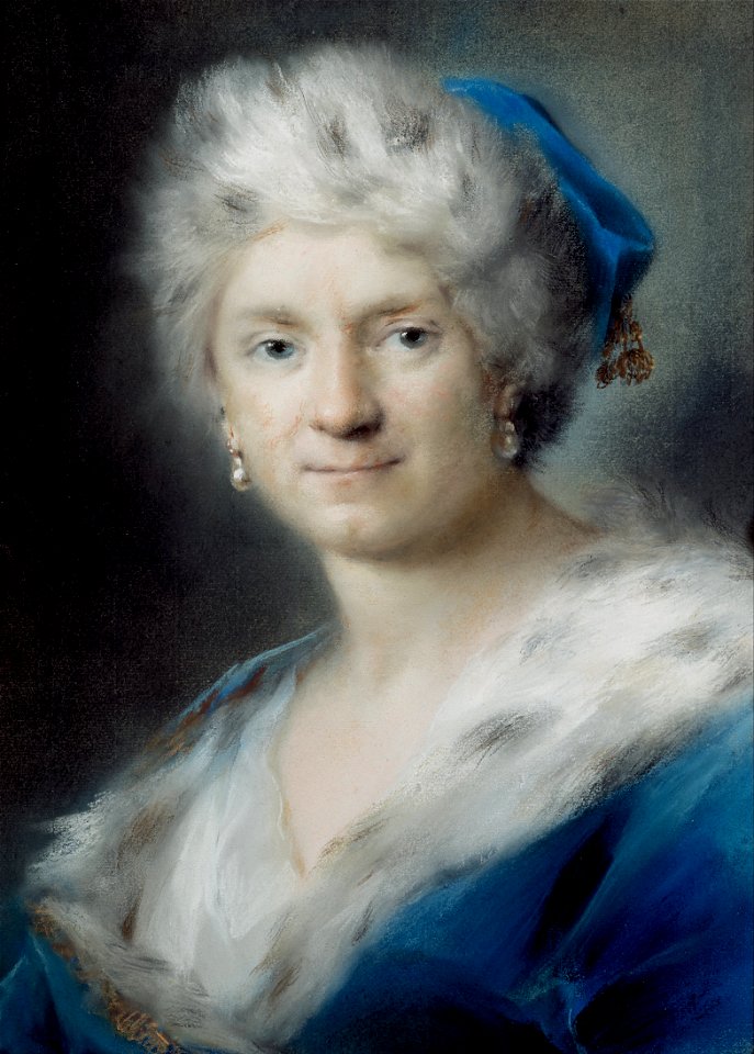 Rosalba Carriera - Self-Portrait as Winter - Google Art Project
