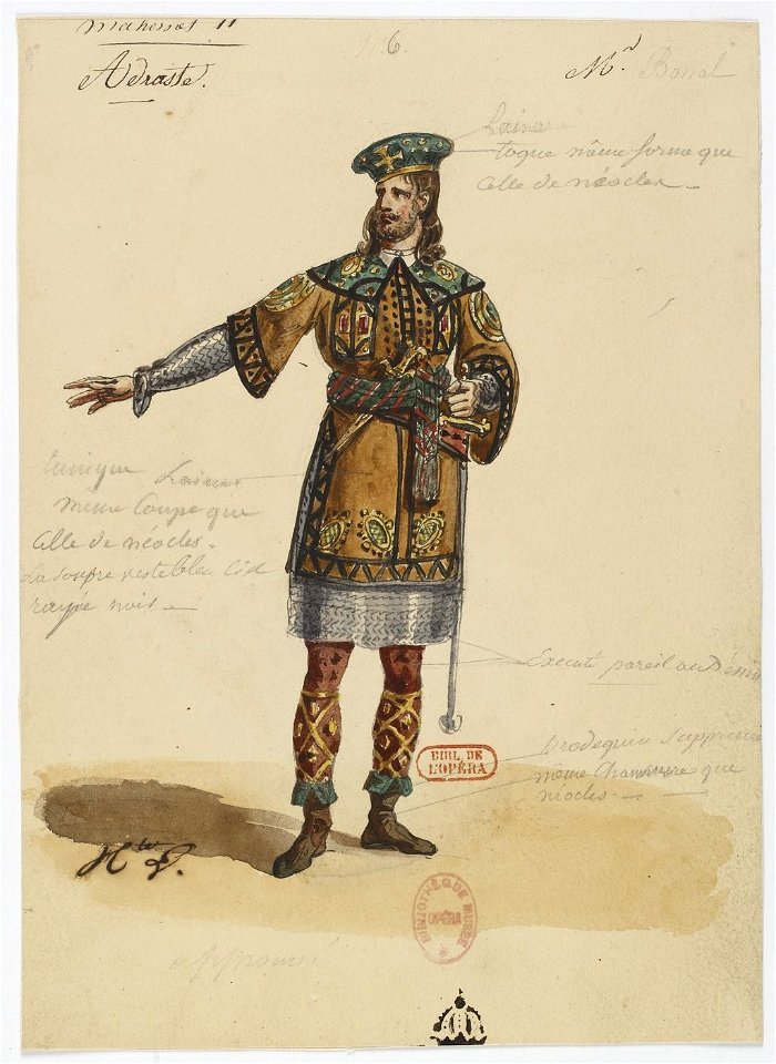 Rossini - Le siège de Corinthe - Hippolyte Lecomte - Paris 1826 - 6. Adraste, M. Bonel