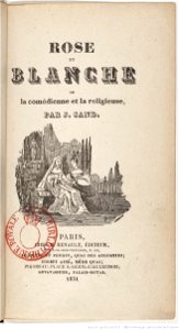 Rose et Blanche par J. Sand (1831) (A)
