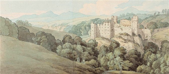 Rosslyn Castle - John White Abbott - 1791 - ref Abbott-White-K07736. Free illustration for personal and commercial use.