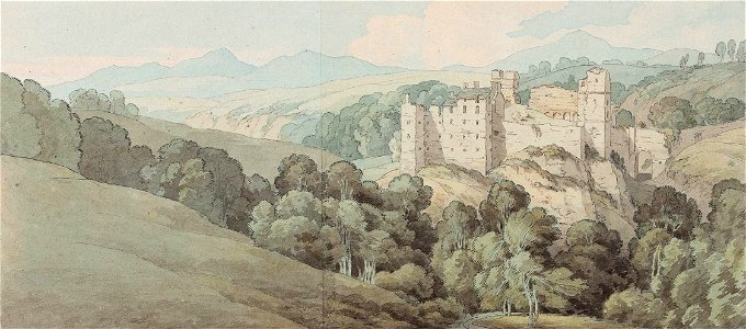 Rosslyn Castle - John White Abbott - 1791 - ref Abbott-White-K07736