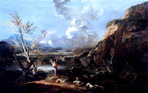 Rosa Paysage avec Tobie et l'Ange