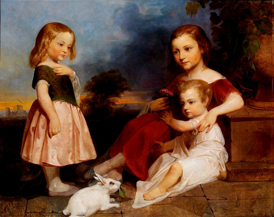 Peter Frederick Rothermel - Portrait of the Downer Children - 2000.8 - Smithsonian American Art Museum