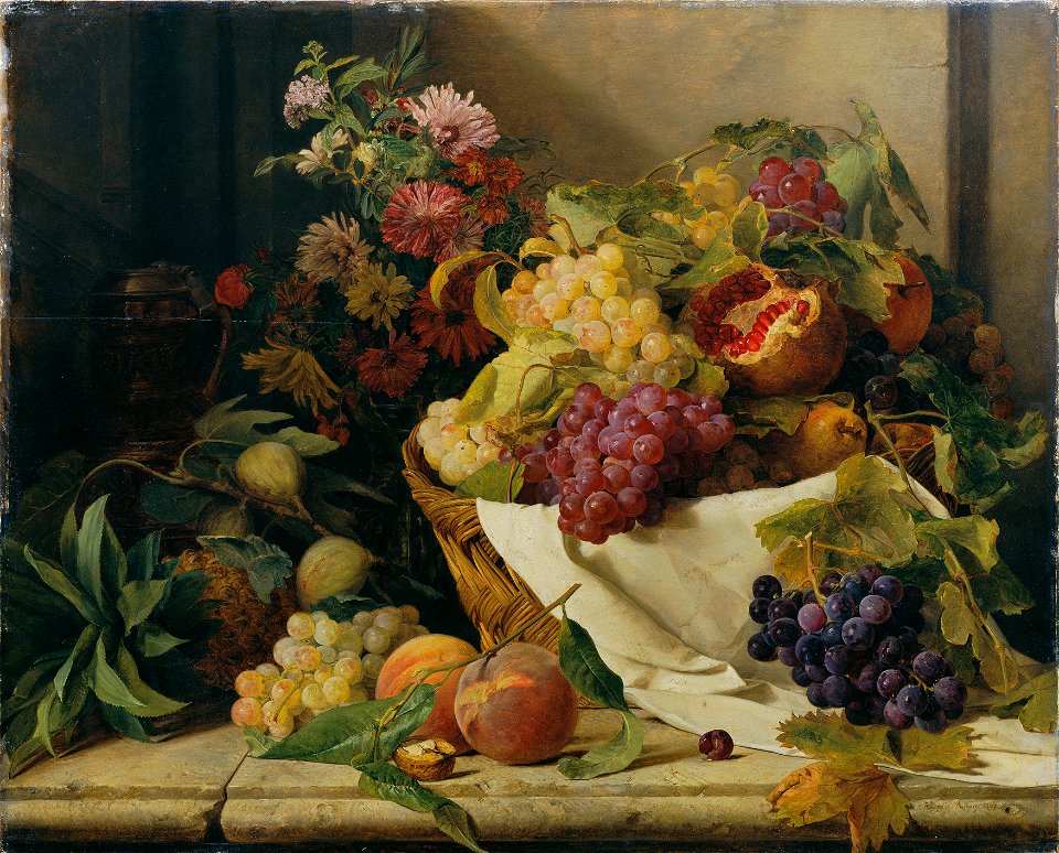 Rosalia Amon - Stillleben mit Früchten und Blumen - 7918 - Kunsthistorisches Museum