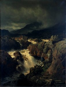 Rotslandschap met waterval in Noorwegen Centraal Museum 2583