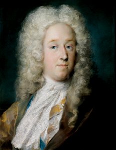 Rosalba Carriera - A Gentleman in a Gold Patterned Coat and Violet-Brown Cape - Google Art Project