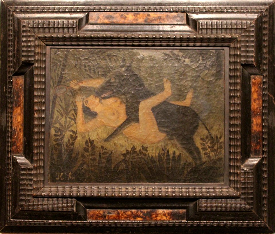 Rousseau, Henri - The Beauty and the Beast - Sammlung Scharf-Gerstenberg (frame)
