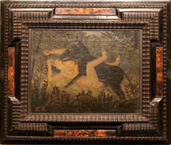 Rousseau, Henri - The Beauty and the Beast - Sammlung Scharf-Gerstenberg (frame)