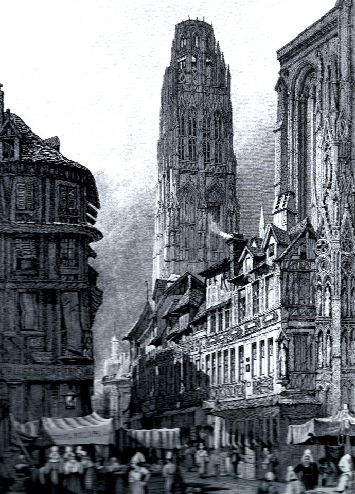 Rouen cathedral c1830