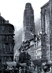 Rouen cathedral c1830