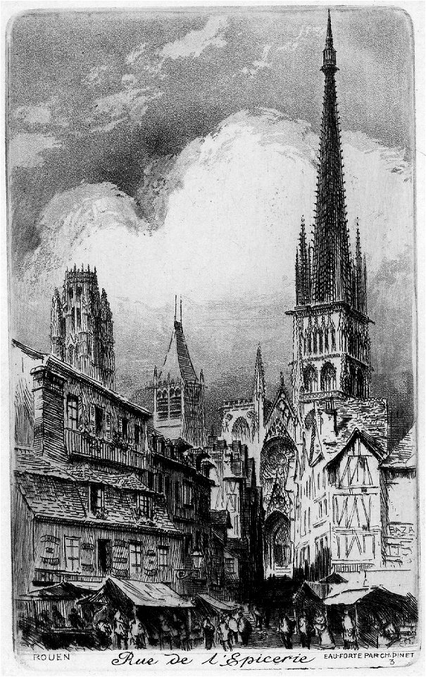 Rouen n° 3 Rue de l'Épicerie