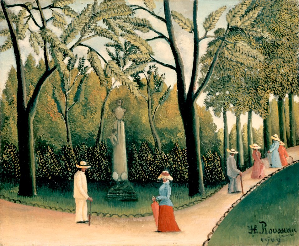 Rousseau, Henri - The Luxembourg Gardens. Monument to Shopin
