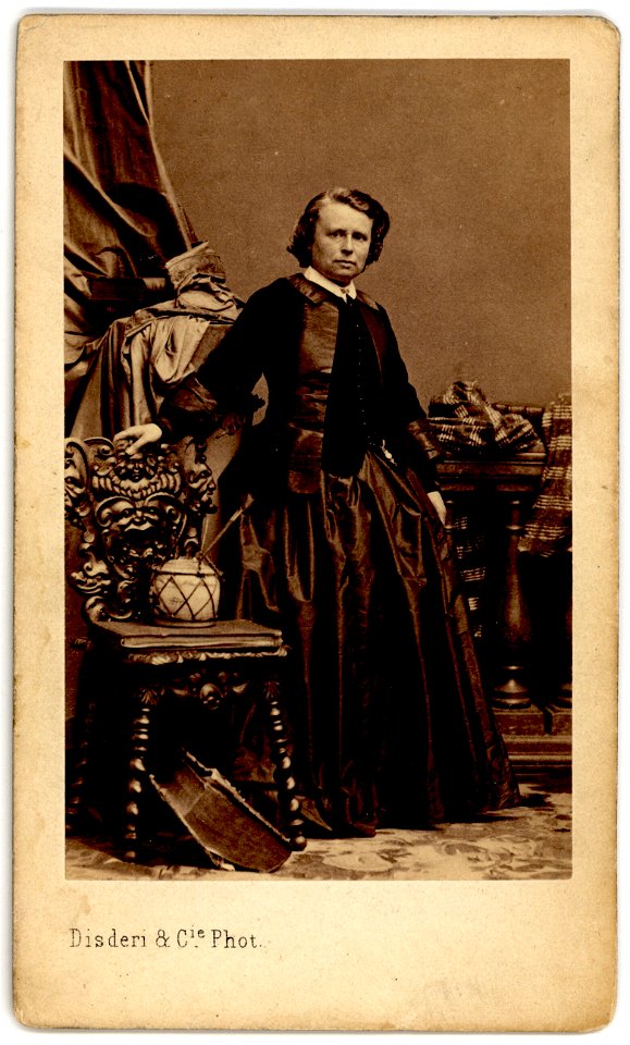 Rosa Bonheur by André Adolphe-Eugène Disdéri, 1861-1864. Free illustration for personal and commercial use.
