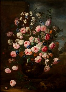 Roses in an Urn (Carel de Vogelaer) - Nationalmuseum - 18480