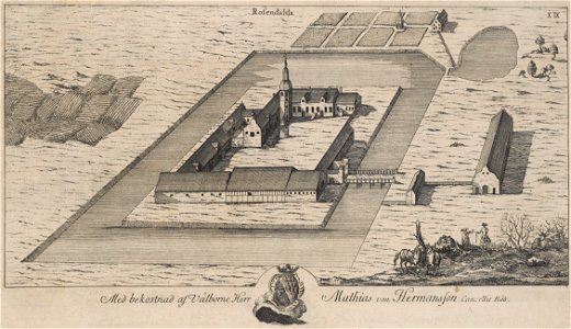 Rosendal Castle in 1680