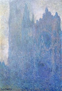 Rouen-cathedral-fog W1349