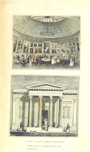 Royal Birmingham Society of Artists circa 1829. Free illustration for personal and commercial use.