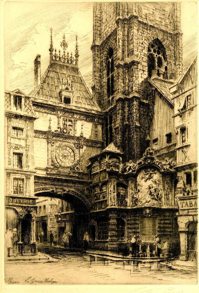 Rouen - la Grosse Horloge (sic)