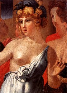 Rosso Fiorentino - Moses Defending the Daughters of Jethro (detail) - WGA20128. Free illustration for personal and commercial use.