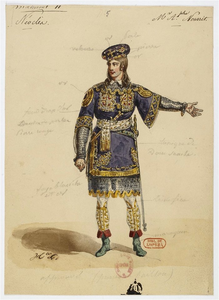 Rossini - Le siège de Corinthe - Hippolyte Lecomte - Paris 1826 - 5. Néoclès, M. Adolphe Nourrit