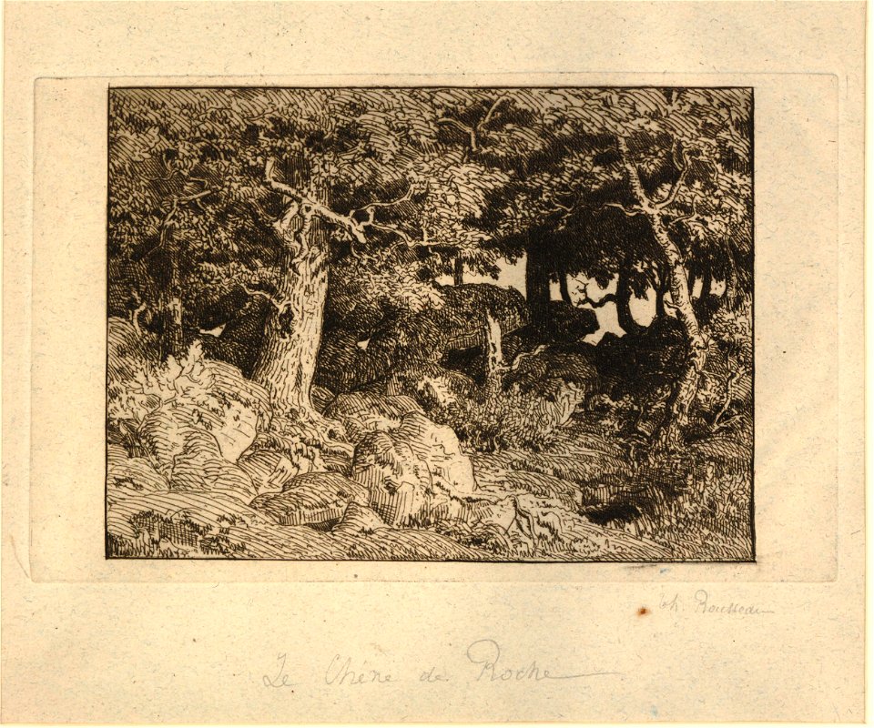 Rousseau - Chênes de roche, 1862,1011.681