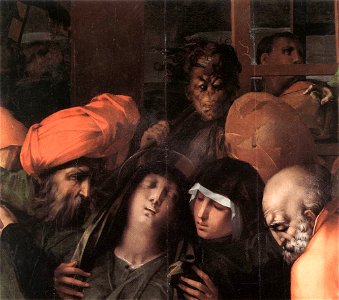 Rosso Fiorentino - Deposition from the Cross (detail) - WGA20131