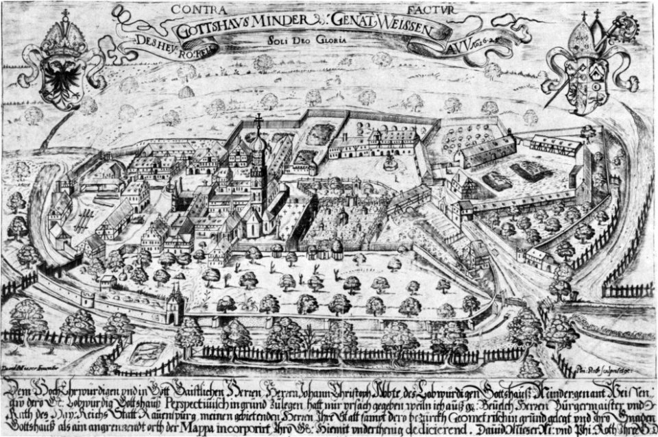 Roth Kloster Weißenau von Osten 1625