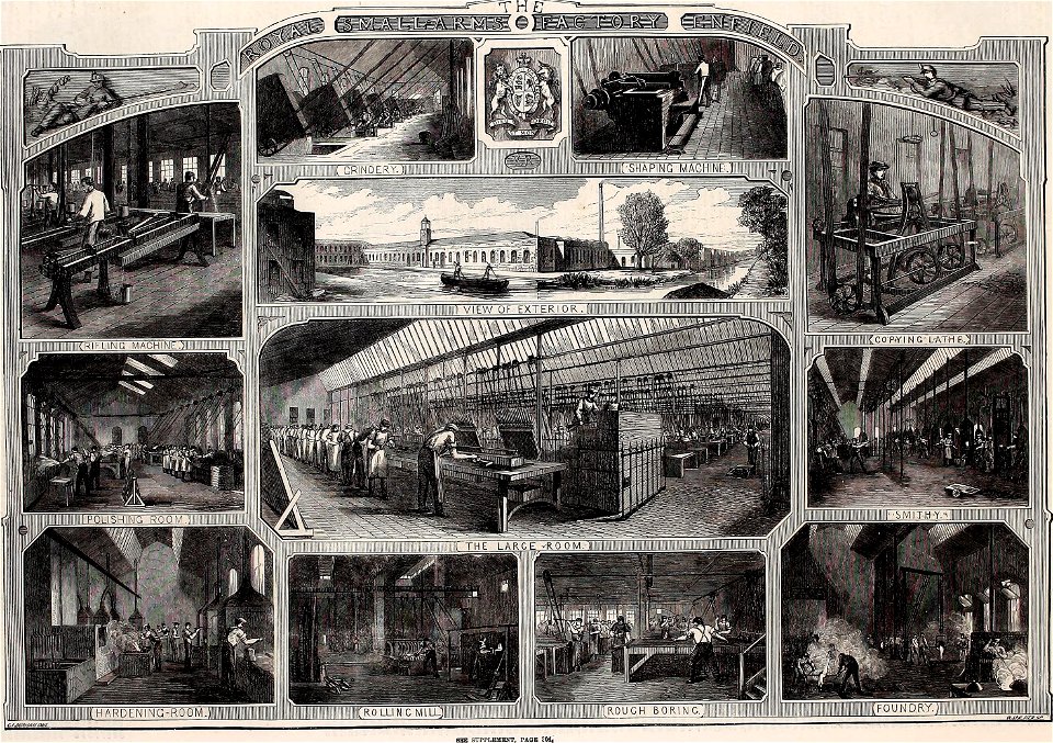 Royal Small Arms Factory in Enfield - ILN 1861