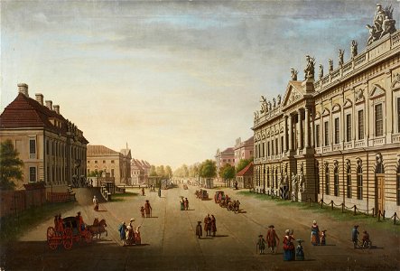 Rosenberg Schloss und Unter den Linden 1784