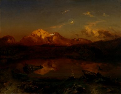Carl Rottmann - Hoher Göll im Alpenglühen
