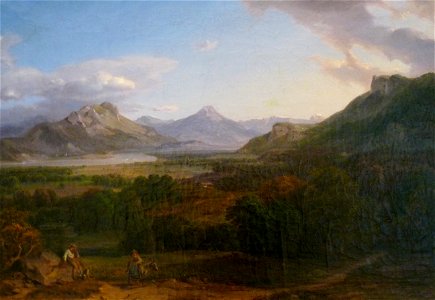 Carl Rottmann-Paysage de Bavière