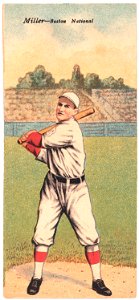 Roy Miller-C. L. Herzog, Boston Doves, baseball card portrait LCCN2007683859