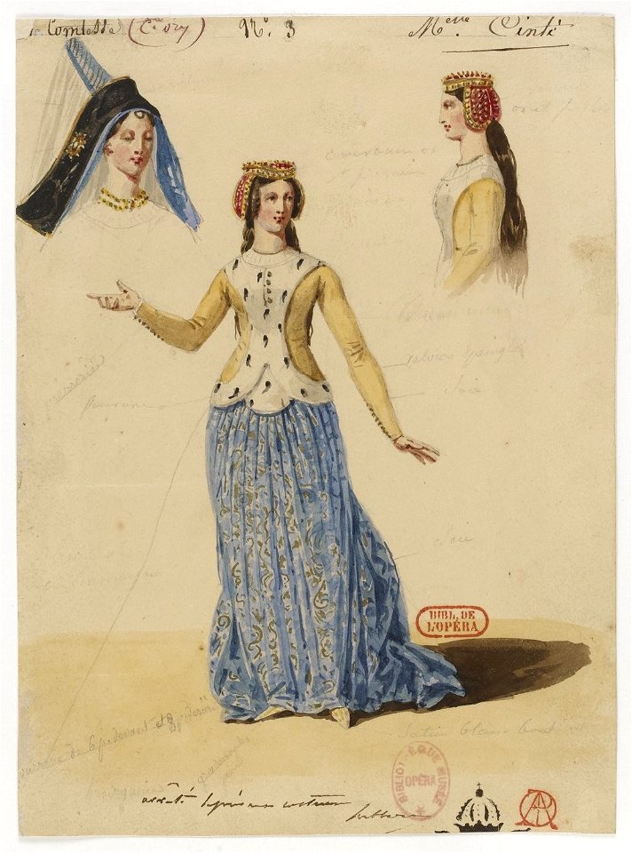 Rossini - Le comte Ory - Hippolyte Lecomte - Paris 1828 - 3. La comtesse. Mlle Cinti