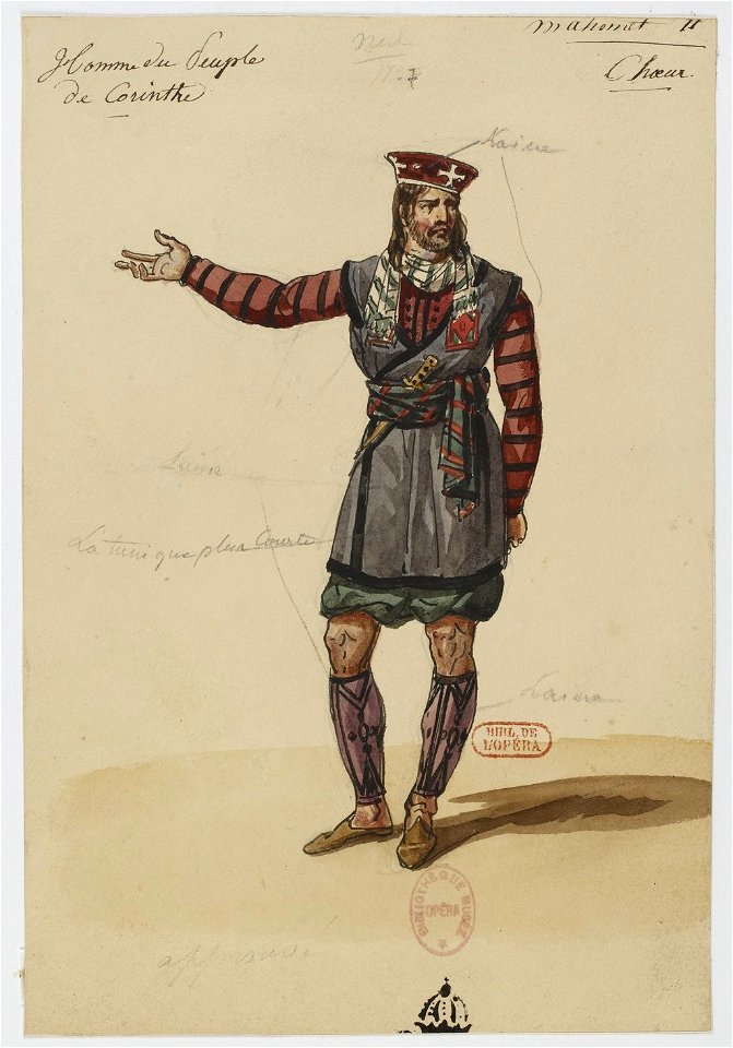 Rossini - Le siège de Corinthe - Hippolyte Lecomte - Paris 1826 - 7. Homme du peuple de Corinthe, choeur