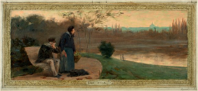 Roussel-Géo - Esquisse pour la salle des mariages de la mairie du 14ème , Le Soir - PPP4236 - Musée des Beaux-Arts de la ville de Paris