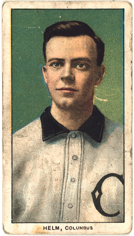 Ross Helm, Columbus Team, baseball card portrait LCCN2008676933