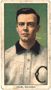 Ross Helm, Columbus Team, baseball card portrait LCCN2008676933
