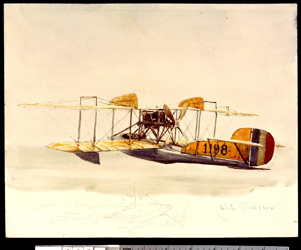 Royal Naval Air Service Seaplane 1198 (study) RMG PV1284