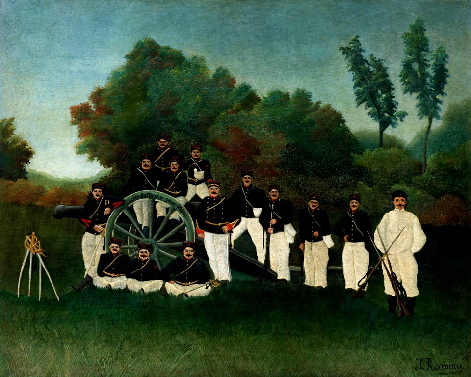 Henri Rousseau - Les artilleurs