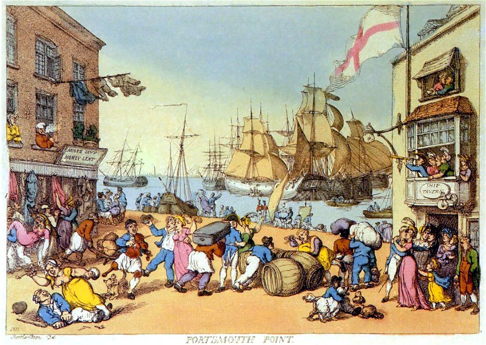 Rowlandson - Portsmouth Poing