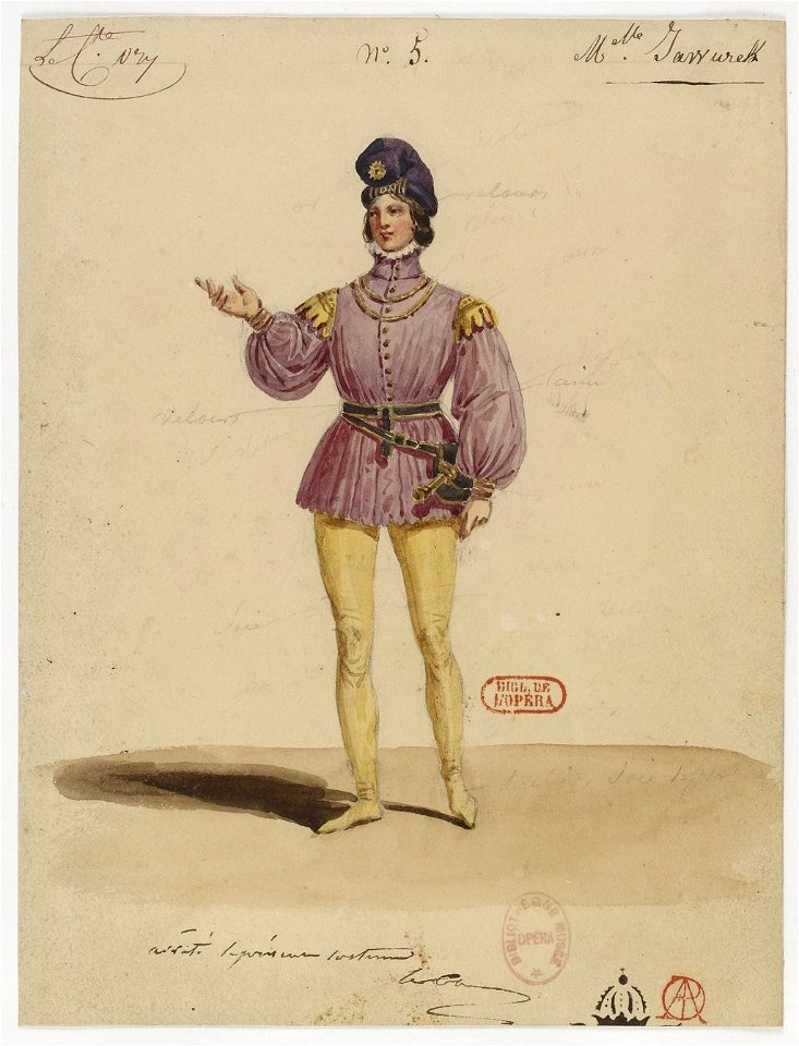 Rossini - Le comte Ory - Hippolyte Lecomte - Paris 1828 - 5. Isolier. Mlle Jawurek