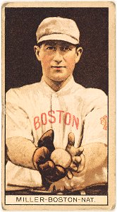 Roy Miller, Boston Braves, baseball card portrait LCCN2008677957