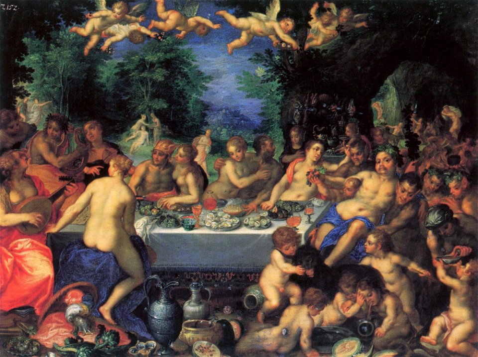 Hans Rottenhammer - Götterfest, Hochzeit von Peleus und Thetis (Ermitage)